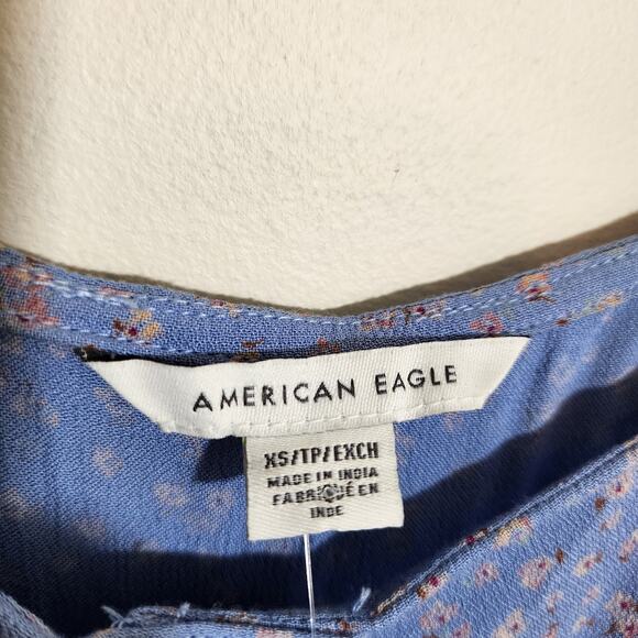 American Eagle outfitters NWT square neck mini dress floral print woman size XS - Picture 2 of 10